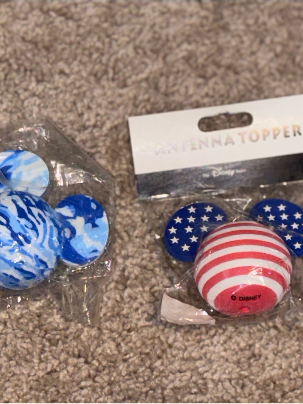 Disney Patriotic Mickey Antenna Toppers in Red White and Blue!